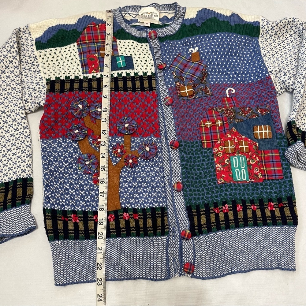 Vintage Susan Bristol Country House Sweater Cardigan 90’s Cottagecore - Picture 7 of 11